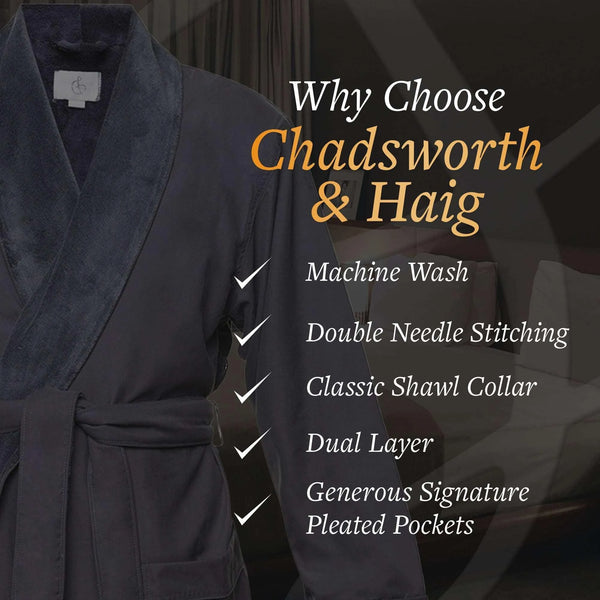 Microfiber Plush Robe with Minx Plush Lining | Style: MPR3000 - Luxury Hotel & Spa Robes by Chadsworth & Haig