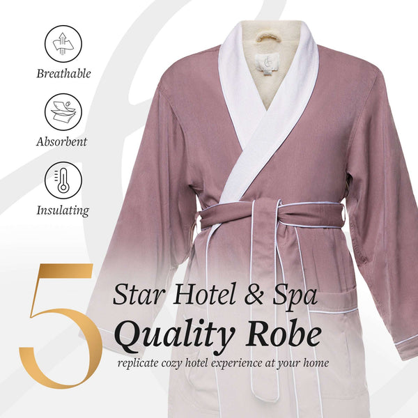 Brushed Microfiber Robe Lined in Terry | Style: DSM4000