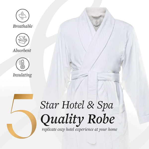 Microfiber Plush Robe with Minx Plush Lining | Style: MPR3000 - Luxury Hotel & Spa Robes by Chadsworth & Haig