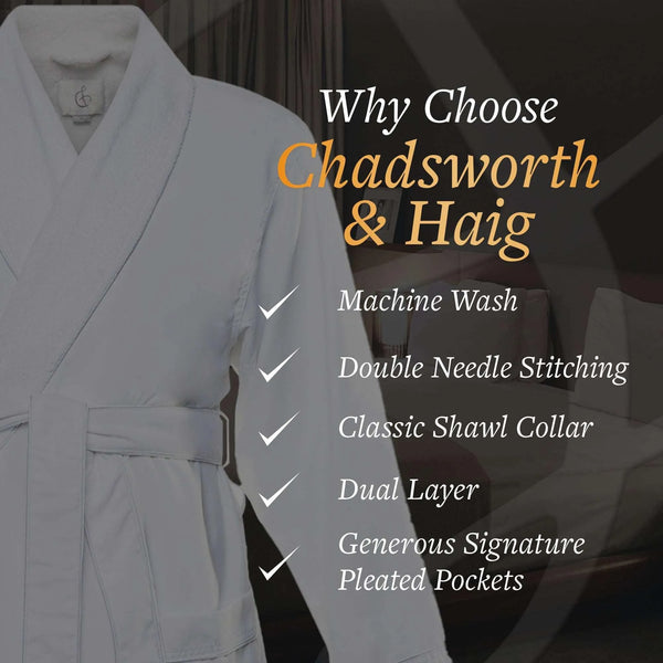 Microfiber Plush Robe with Minx Plush Lining | Style: MPR3000 - Luxury Hotel & Spa Robes by Chadsworth & Haig