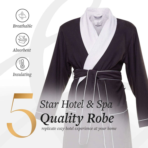 Microfiber Plush Robe with Minx Plush Lining | Style: MPR3000 - Luxury Hotel & Spa Robes by Chadsworth & Haig