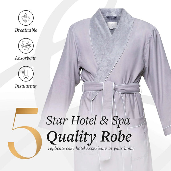 Microfiber Plush Robe with Minx Plush Lining | Style: MPR3000 - Luxury Hotel & Spa Robes by Chadsworth & Haig