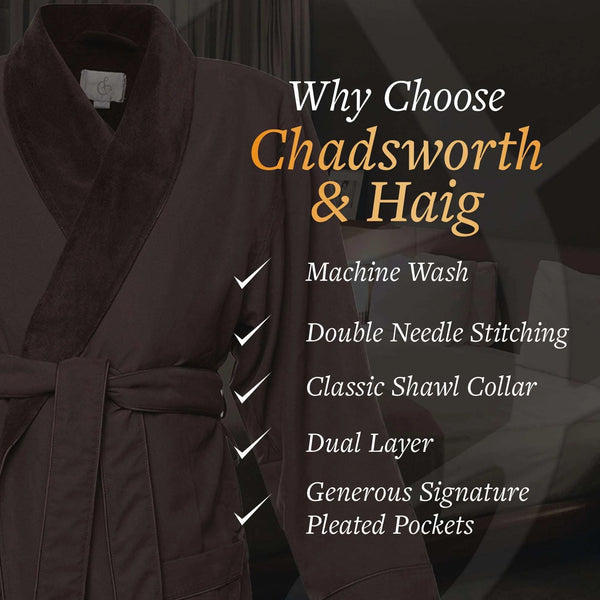 Microfiber Plush Robe with Minx Plush Lining | Style: MPR3000 - Luxury Hotel & Spa Robes by Chadsworth & Haig