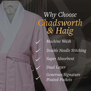 Brushed Microfiber Robe Lined in Terry | Style: DSM4000 - Luxury Hotel & Spa Robes by Chadsworth & Haig