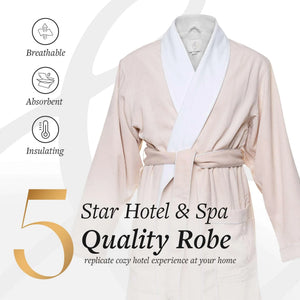 Brushed Microfiber Robe Lined in Terry | Style: DSM4000 - Luxury Hotel & Spa Robes by Chadsworth & Haig