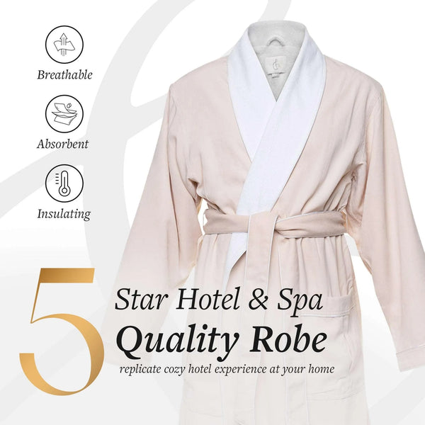 Brushed Microfiber Robe Lined in Terry | Style: DSM4000