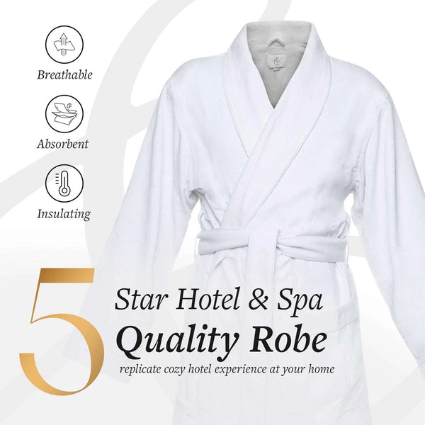 Brushed Microfiber Robe Lined in Terry | Style: DSM4000