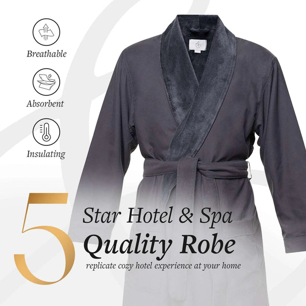 Microfiber Plush Robe with Minx Plush Lining | Style: MPR3000 - Luxury Hotel & Spa Robes by Chadsworth & Haig
