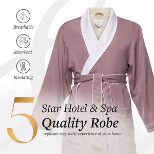 Brushed Microfiber Robe Lined in Terry | Style: DSM4000 - Luxury Hotel & Spa Robes by Chadsworth & Haig