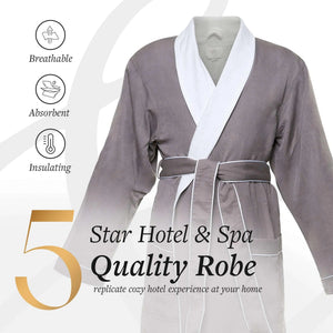 Brushed Microfiber Robe Lined in Terry | Style: DSM4000 - Luxury Hotel & Spa Robes by Chadsworth & Haig