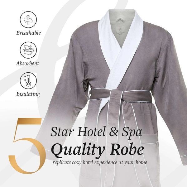 Brushed Microfiber Robe Lined in Terry | Style: DSM4000