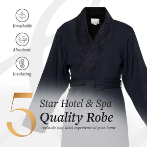 Brushed Microfiber Robe Lined in Terry | Style: DSM4000 - Luxury Hotel & Spa Robes by Chadsworth & Haig
