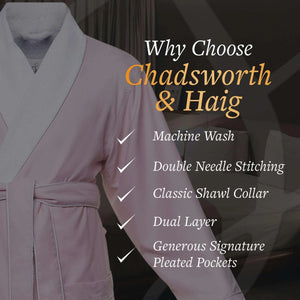 Microfiber Plush Robe with Minx Plush Lining | Style: MPR3000 - Luxury Hotel & Spa Robes by Chadsworth & Haig