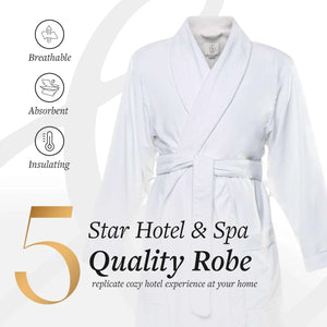 Microfiber Plush Robe with Minx Plush Lining | Style: MPR3000 - Luxury Hotel & Spa Robes by Chadsworth & Haig