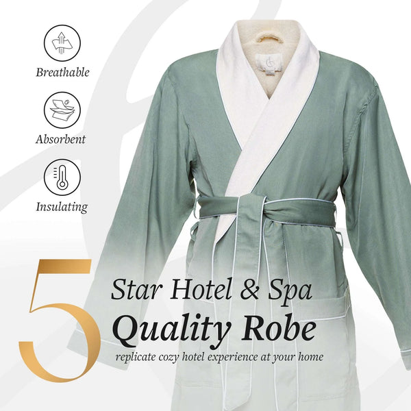 Brushed Microfiber Robe Lined in Terry | Style: DSM4000