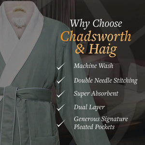 Brushed Microfiber Robe Lined in Terry | Style: DSM4000 - Luxury Hotel & Spa Robes by Chadsworth & Haig