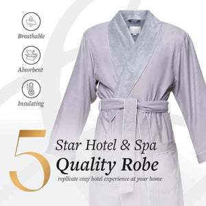 Microfiber Plush Robe with Minx Plush Lining | Style: MPR3000 - Luxury Hotel & Spa Robes by Chadsworth & Haig
