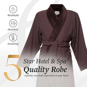 Microfiber Plush Robe with Minx Plush Lining | Style: MPR3000 - Luxury Hotel & Spa Robes by Chadsworth & Haig