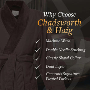 Microfiber Plush Robe with Minx Plush Lining | Style: MPR3000 - Luxury Hotel & Spa Robes by Chadsworth & Haig