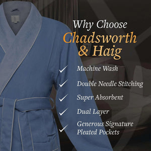 Brushed Microfiber Robe Lined in Terry | Style: DSM4000 - Luxury Hotel & Spa Robes by Chadsworth & Haig