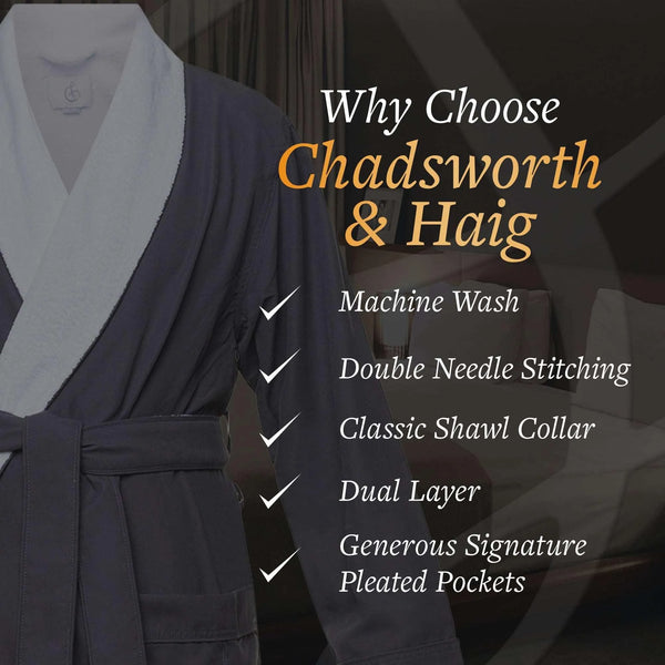 Microfiber Plush Robe with Minx Plush Lining | Style: MPR3000 - Luxury Hotel & Spa Robes by Chadsworth & Haig