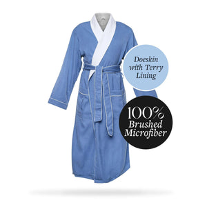 Brushed Microfiber Robe Lined in Terry | Style: DSM4000 - Luxury Hotel & Spa Robes by Chadsworth & Haig