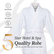 Pure Elegance Modal Diamond Jacquard Robe | Style: MD5000 - Luxury Hotel & Spa Robes by Chadsworth & Haig