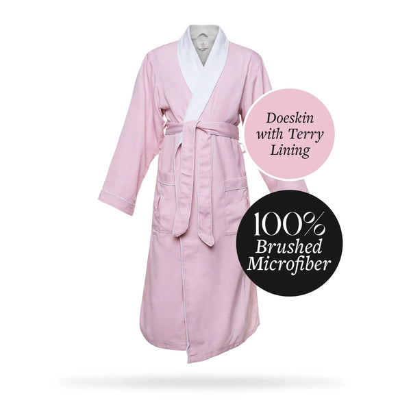 Brushed Microfiber Robe Lined in Terry | Style: DSM4000