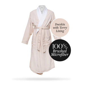 Brushed Microfiber Robe Lined in Terry | Style: DSM4000 - Luxury Hotel & Spa Robes by Chadsworth & Haig
