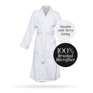 Brushed Microfiber Robe Lined in Terry | Style: DSM4000 - Luxury Hotel & Spa Robes by Chadsworth & Haig