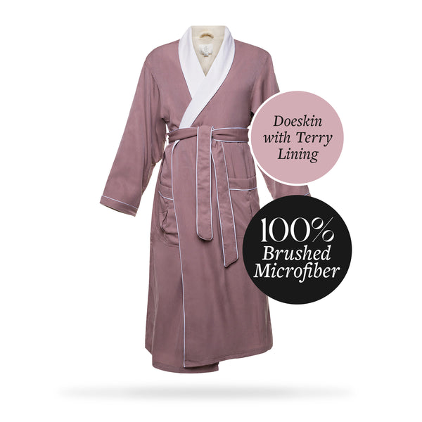 Brushed Microfiber Robe Lined in Terry | Style: DSM4000