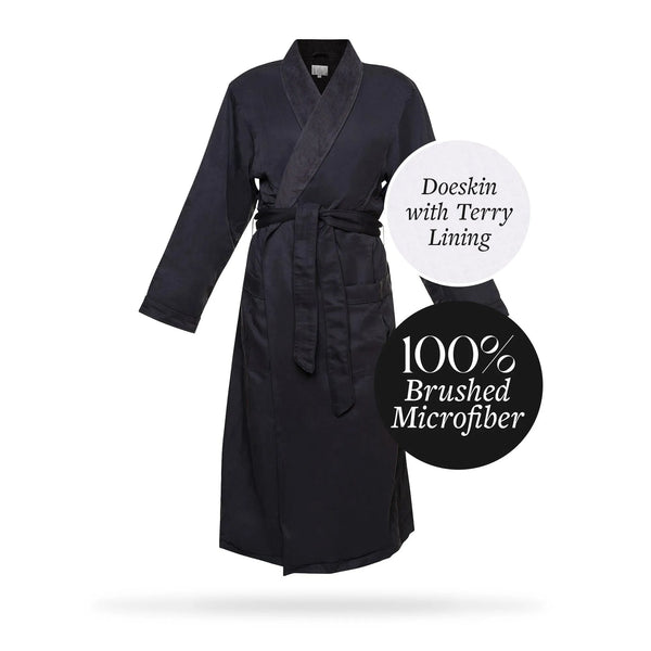 Brushed Microfiber Robe Lined in Terry | Style: DSM4000