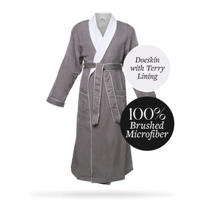 Brushed Microfiber Robe Lined in Terry | Style: DSM4000 - Luxury Hotel & Spa Robes by Chadsworth & Haig