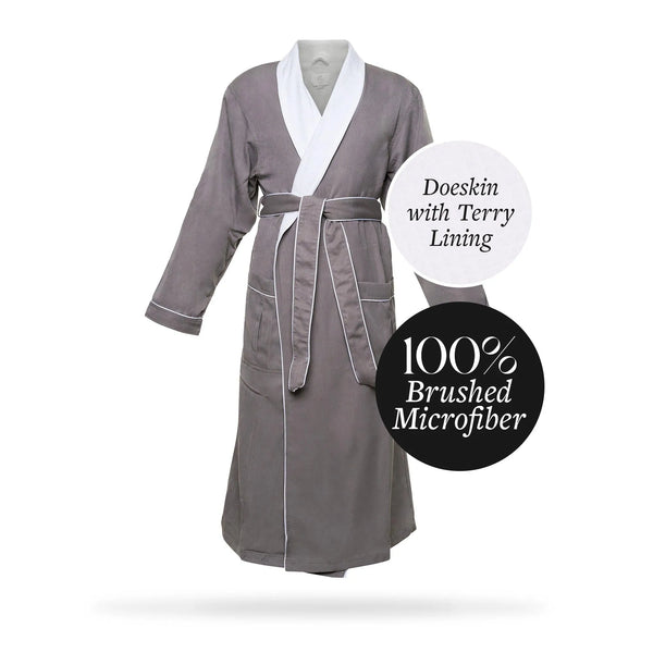 Brushed Microfiber Robe Lined in Terry | Style: DSM4000