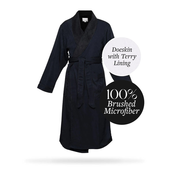 Brushed Microfiber Robe Lined in Terry | Style: DSM4000