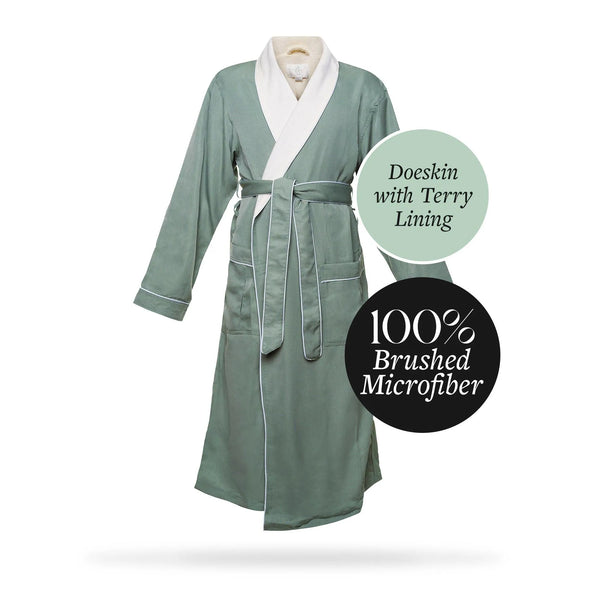 Brushed Microfiber Robe Lined in Terry | Style: DSM4000